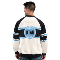 Utah Mammoth Starter Male Adult Defense Fleece Crewneck Sweatshirt - NHL Sweatshirts