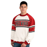 Detroit Red Wings Starter Male Adult Defense Fleece Crewneck Sweatshirt - NHL Sweatshirts