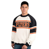 Philadelphia Flyers Starter Male Adult Defense Fleece Crewneck Sweatshirt - NHL Sweatshirts