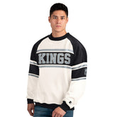 Los Angeles Kings Starter Male Adult Defense Fleece Crewneck Sweatshirt - NHL Sweatshirts