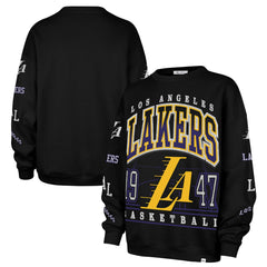 Black Los Angeles Lakers '47 Women's 2025/26 City Edition Go Big Oversized Sweatshirt | NBA
