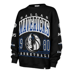 Black Dallas Mavericks '47 Women's 2025/26 City Edition Go Big Oversized Sweatshirt sale | NBA