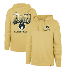 Gold Milwaukee Bucks '47 2025/26 City Edition Jab Step Headline Hoodie | NBA
