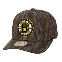 Boston Bruins Mitchell & Ness Hidden Camo Pro Crown Adjustable Hat - NHL Hats