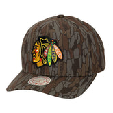 Chicago Blackhawks Mitchell & Ness Hidden Camo Pro Crown Adjustable Hat - NHL Hats