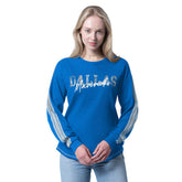 Blue Dallas Mavericks G-III 4Her by Carl Banks Women's Advantage Tri-Blend Long Sleeve T-Shirt sale | NBA