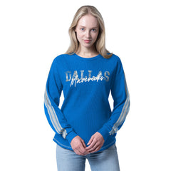 Blue Dallas Mavericks G-III 4Her by Carl Banks Women's Advantage Tri-Blend Long Sleeve T-Shirt sale | NBA