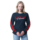 Navy New Orleans Pelicans G-III 4Her by Carl Banks Women's Advantage Tri-Blend Long Sleeve T-Shirt | NBA