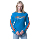 Heather Blue Oklahoma City Thunder G-III 4Her by Carl Banks Women's Advantage Tri-Blend Long Sleeve T-Shirt | NBA