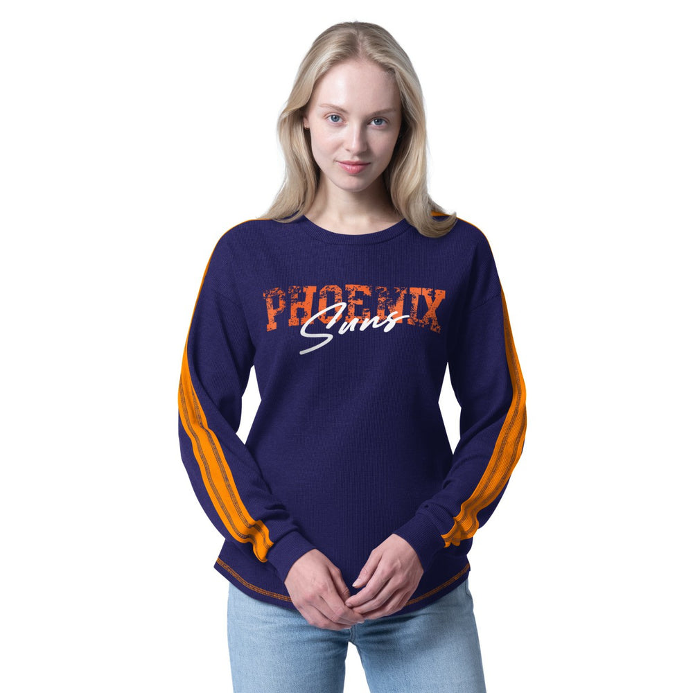 Purple Phoenix Suns G-III 4Her by Carl Banks Women's Advantage Tri-Blend Long Sleeve T-Shirt | NBA