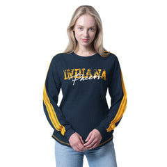 Navy Indiana Pacers G-III 4Her by Carl Banks Women's Advantage Tri-Blend Long Sleeve T-Shirt | NBA