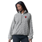 Gray Chicago Bulls G-III 4Her by Carl Banks Women's Champ Half-Zip Pullover | NBA