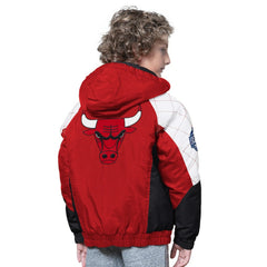 Red/Black Chicago Bulls Starter Youth All Time Pro Jr. Full-Zip Hoodie Jacket | NBA