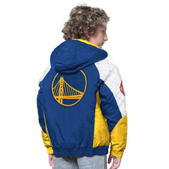 Royal/Gold Golden State Warriors Starter Youth All Time Pro Jr. Full-Zip Hoodie Jacket sale | NBA