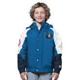 Blue/Navy Minnesota Timberwolves Starter Youth All Time Pro Jr. Full-Zip Hoodie Jacket | NBA