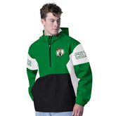 Kelly Green/Black Boston Celtics G-III Sports by Carl Banks Tailgate Half-Zip Hoodie | NBA
