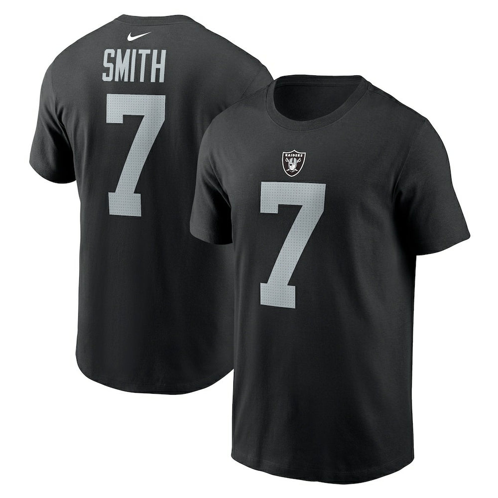 Las Vegas Raiders Geno Smith Name & Number T-Shirt | NFL Sale