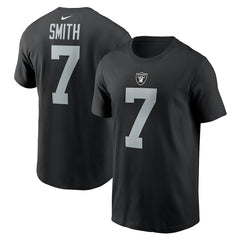 Las Vegas Raiders Geno Smith Name & Number T-Shirt | NFL Sale