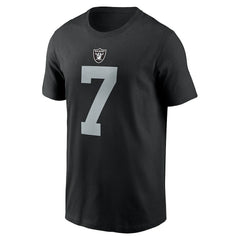 Las Vegas Raiders Geno Smith Name & Number T-Shirt | NFL Sale