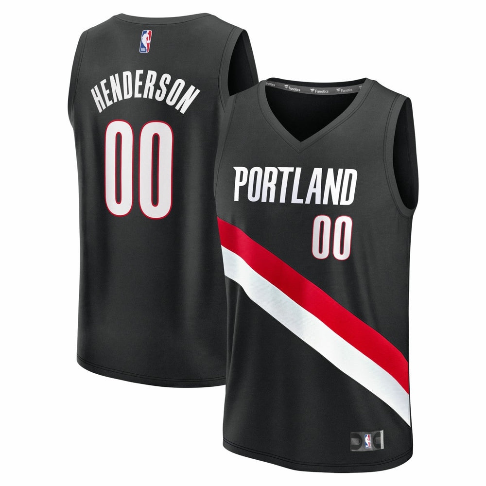 Black Scoot Henderson Portland Trail Blazers Youth Fast Break Replica Player Jersey | NBA