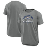 Edmonton Oilers Fanatics 2025 Stanley Cup Playoffs Authentic Pro Rink Performance T-Shirt - NHL T-shirts