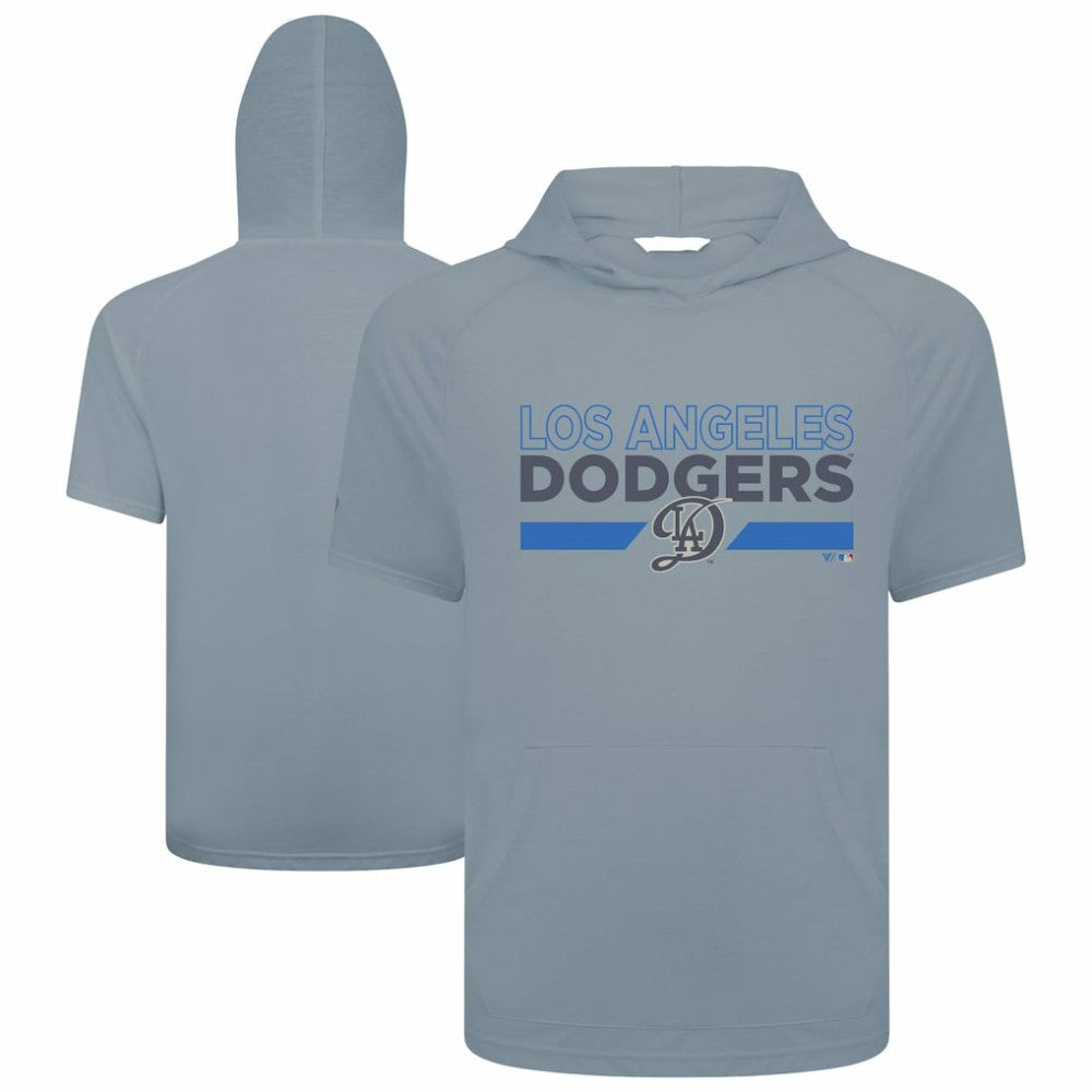 Los Angeles Dodgers Levelwear City Connect Phase No Hitter Short Sleeve Pullover Hoodie - MLB Hoodies