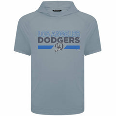 Los Angeles Dodgers Levelwear City Connect Phase No Hitter Short Sleeve Pullover Hoodie - MLB Hoodies