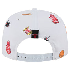 White Chicago Bulls Team Cheer Rope 19TWENTY Adjustable Hat | NBA