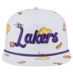 White Los Angeles Lakers Team Cheer Rope 19TWENTY Adjustable Hat | NBA