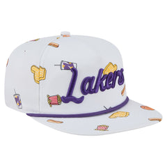 White Los Angeles Lakers Team Cheer Rope 19TWENTY Adjustable Hat | NBA