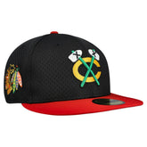 Chicago Blackhawks New Era Mesh Crown Two-Tone 59FIFTY Fitted Hat - NHL Hats