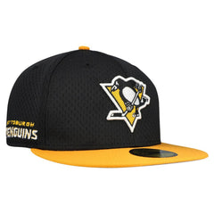 Pittsburgh Penguins New Era Mesh Crown Two-Tone 59FIFTY Fitted Hat - NHL Hats
