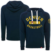 Navy Denver Nuggets Sportiqe Unisex Olsen Tri-Blend Pullover Hoodie sale | NBA