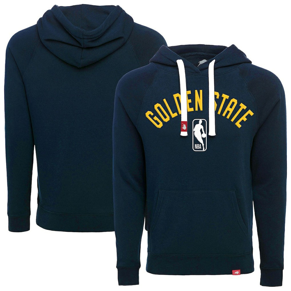 Navy Golden State Warriors Sportiqe Unisex Olsen Tri-Blend Pullover Hoodie sale | NBA