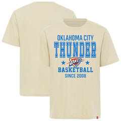 Cream Oklahoma City Thunder Sportiqe Unisex Duke Premium T-Shirt | NBA