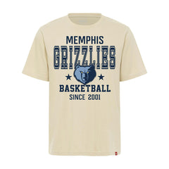Cream Memphis Grizzlies Sportiqe Unisex Duke Premium T-Shirt | NBA