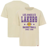 Cream Los Angeles Lakers Sportiqe Unisex Duke Premium T-Shirt | NBA