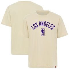 Cream Los Angeles Lakers Sportiqe Unisex Duke Premium T-Shirt | NBA