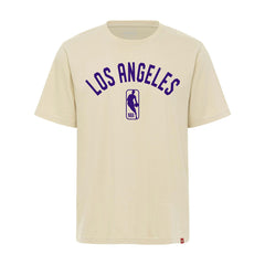 Cream Los Angeles Lakers Sportiqe Unisex Duke Premium T-Shirt | NBA