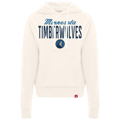 Cream Minnesota Timberwolves Sportiqe Women's Ava Boxy Tri-Blend Pullover Hoodie | NBA