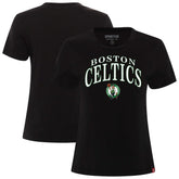 Black Boston Celtics Sportiqe Women's Arcadia Boxy T-Shirt | NBA