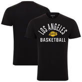 Black Los Angeles Lakers Sportiqe Unisex Bingham T-Shirt | NBA