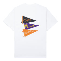 Enjoy Basketball x Los Angeles Lakers Unisex Hoop Enthusiast Capsule Collection T-Shirt - White for sale | NBA