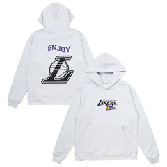 Enjoy Basketball x Los Angeles Lakers Unisex Hoop Enthusiast Capsule Collection Pullover Hoodie - Heather Gray shop | NBA