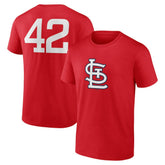 St. Louis Cardinals Jackie Robinson Day Name & Number T-Shirt - MLB T-shirts