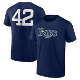 Tampa Bay Rays Jackie Robinson Day Name & Number T-Shirt - MLB T-shirts