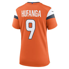 Denver Broncos Talanoa Hufanga Women's Team Game Jersey | NFL New