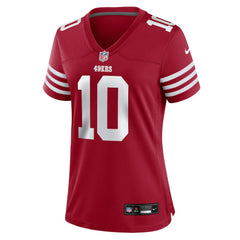 San Francisco 49ers Mac Jones Women's Team Game Jersey | NFL Outlet