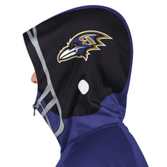 Baltimore Ravens Pro Player Helmet Full-Zip Hooded Track Jacket | NFL Discount