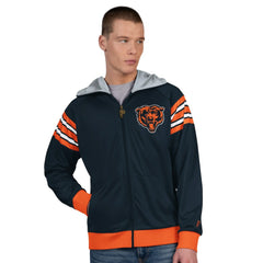 Chicago Bears Pro Player Helmet Full-Zip Hooded Track Jacket | NFL New